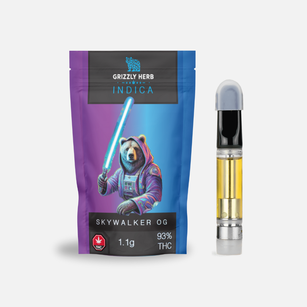 Grizzly Herb 1.1g THC Vape Cartridge - Skywalker OG - Indica