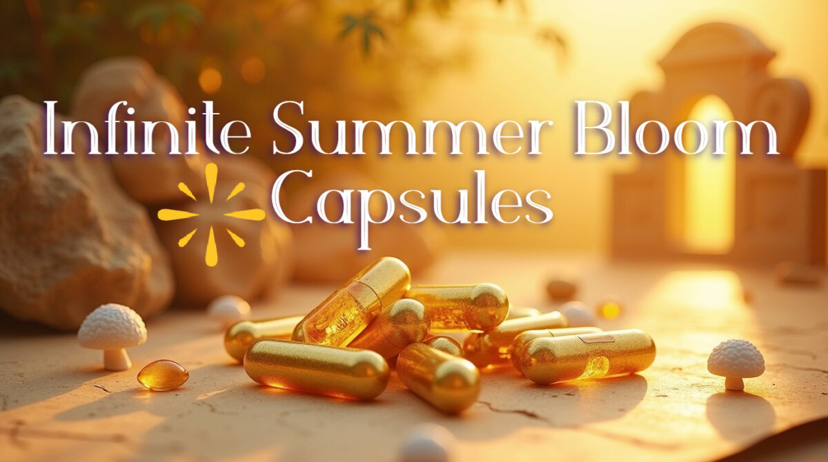 Infinite Summer Bloom 🪷 250mg Mushroom Blend Capsules