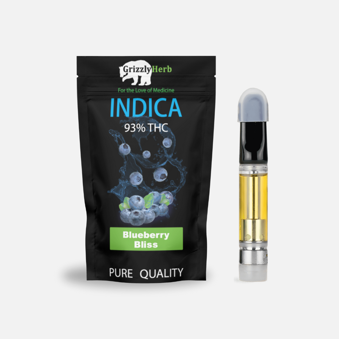 Grizzly Herb 1.1g THC Vape Cartridge - Indica Selections