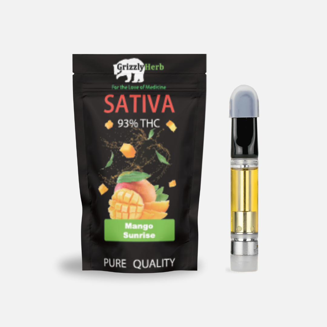 Grizzly Herb 1.1g THC Vape Cartridge - Sativa Selections